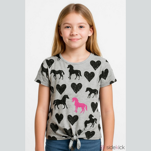 Belle du Jour Girls Short Sleeve Top Extra Large